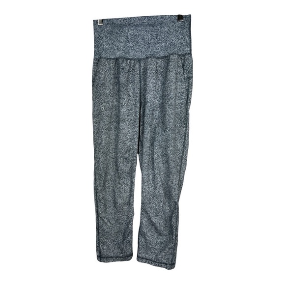 Lululemon &Go On the Go Sz 6 Leggings/Jogger Cropped Pant Grey Speckle Print - Picture 2 of 10